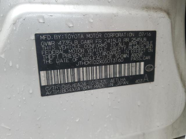 2016 LEXUS IS 300 JTHCM1D2XG5013160