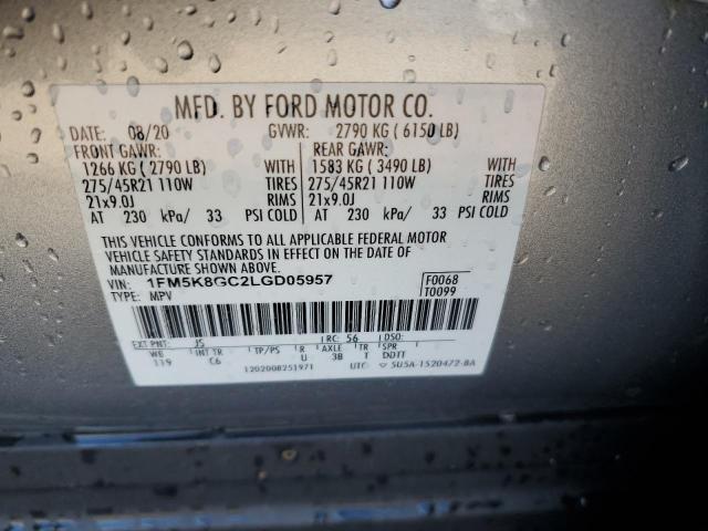 2020 FORD EXPLORER S - 1FM5K8GC2LGD05957