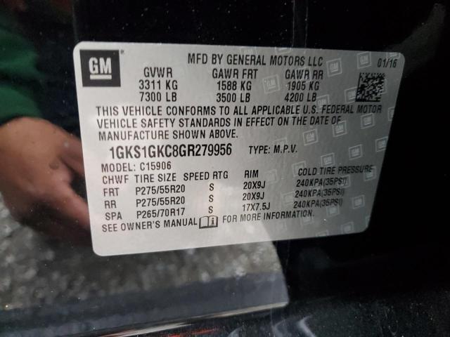2016 GMC YUKON 1GKS1GKC8GR279956