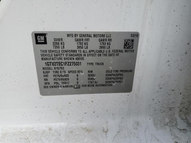 2015 GMC SIERRA K15 - 1GTV2TEC1FZ275031