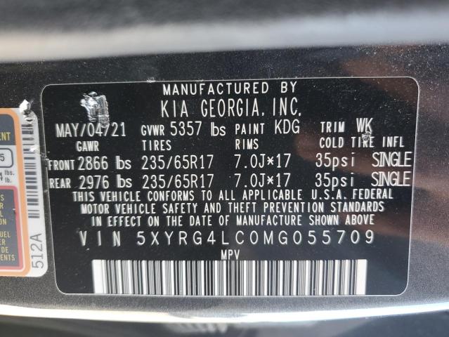2021 KIA SORENTO LX - 5XYRG4LC0MG055709