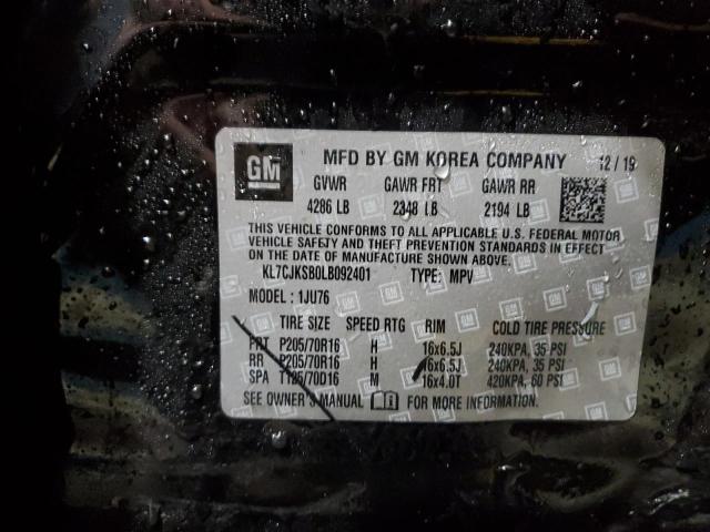 2020 CHEVROLET TRAX LS - KL7CJKSB0LB092401