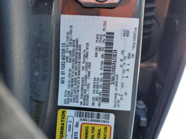 2016 LINCOLN MKZ - 3LN6L2JK8GR633834