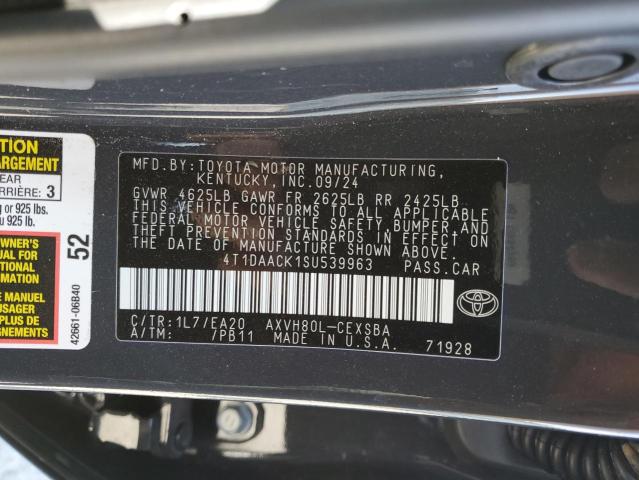 2025 TOYOTA CAMRY XSE - 4T1DAACK1SU539963