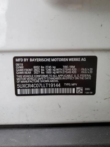 2020 BMW X5 SDRIVE - 5UXCR4C07LLT19144