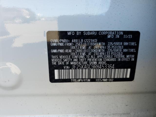 2024 SUBARU FORESTER S JF2SKAGC9RH453364