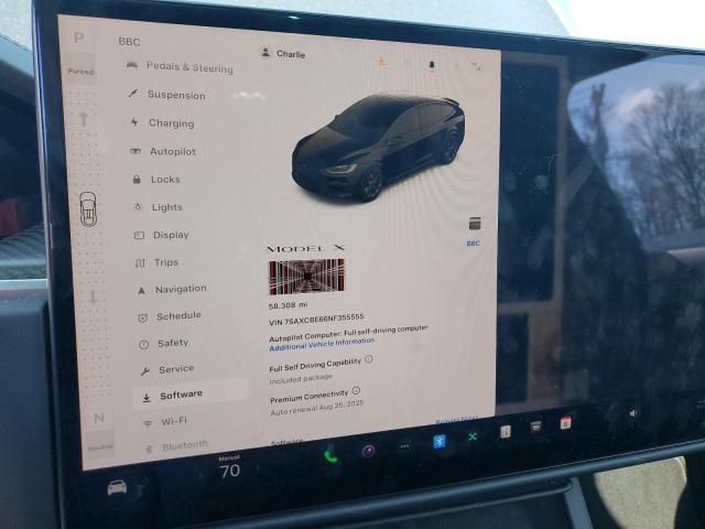 2022 TESLA MODEL X 7SAXCBE66NF355555