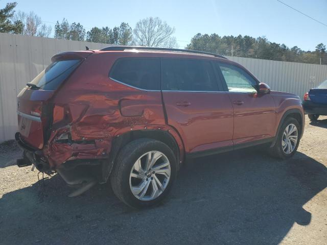 VOLKSWAGEN ATLAS SE 2021 red  gas 1V2WR2CA0MC517141 photo #4