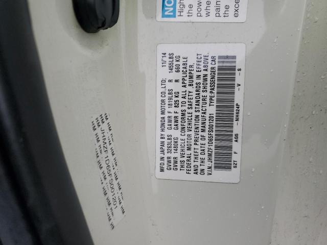 2015 HONDA CR-Z EX JHMZF1D65FS001201