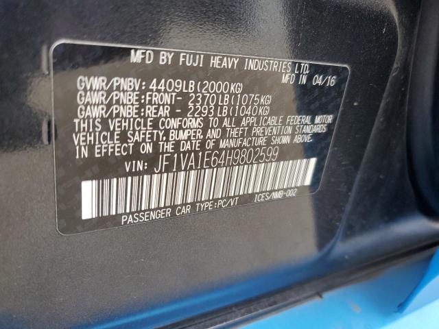 2017 SUBARU WRX PREMIU - JF1VA1E64H9802599