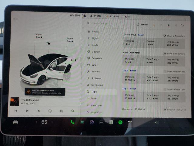 2023 TESLA MODEL 3 5YJ3E1EA1PF567500