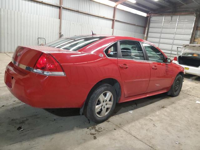 CHEVROLET IMPALA LS 2009 red sedan 4d gas 2G1WB57N691193140 photo #4