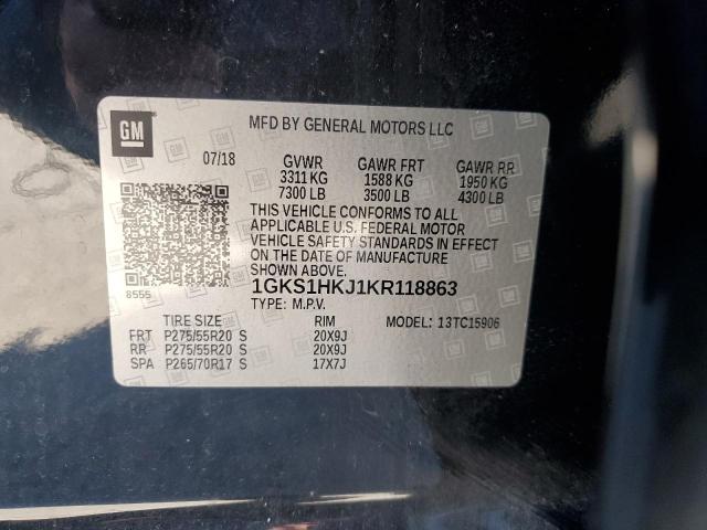 2019 GMC YUKON XL D 1GKS1HKJ1KR118863