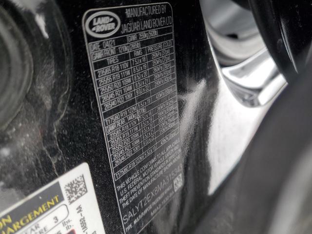 2021 LAND ROVER RANGE ROVE - SALYT2EX8MA315343