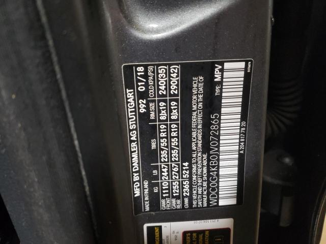 2018 MERCEDES-BENZ GLC 300 4M - WDC0G4KB0JV072865