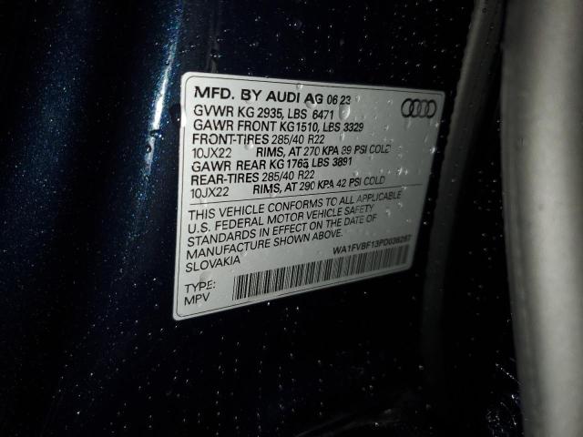 2023 AUDI Q8 PRESTIG WA1FVBF13PD036267