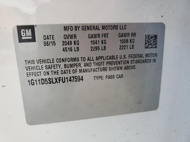 2015 CHEVROLET MALIBU 2LT - 1G11D5SLXFU147594