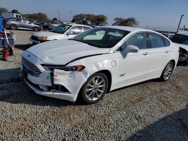 FORD FUSION SE 2017 white  hybrid engine 3FA6P0PU5HR379934 photo #1