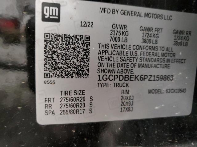 2023 CHEVROLET SILVERADO - 1GCPDBEK6PZ159863