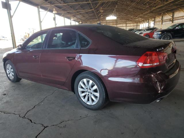 VOLKSWAGEN PASSAT S 2013 burgundy  gas 1VWAP7A36DC096378 photo #3