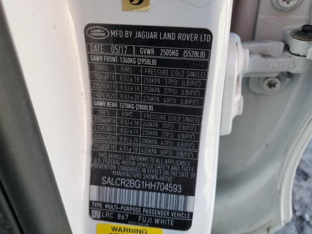 2017 LAND ROVER DISCOVERY SALCR2BG1HH704593