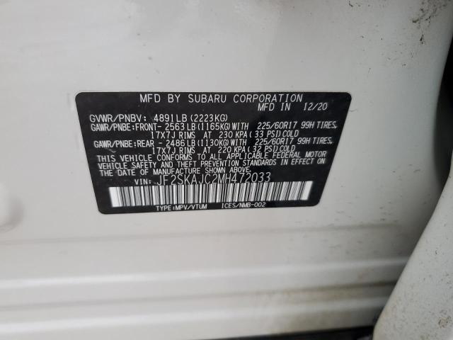 2021 SUBARU FORESTER P - JF2SKAJC2MH472033