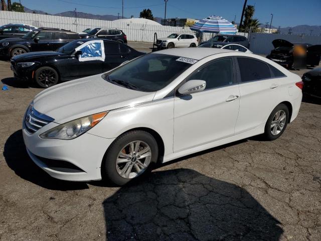 HYUNDAI SONATA GLS 2014 white sedan 4d gas 5NPEB4AC0EH928837 photo #1