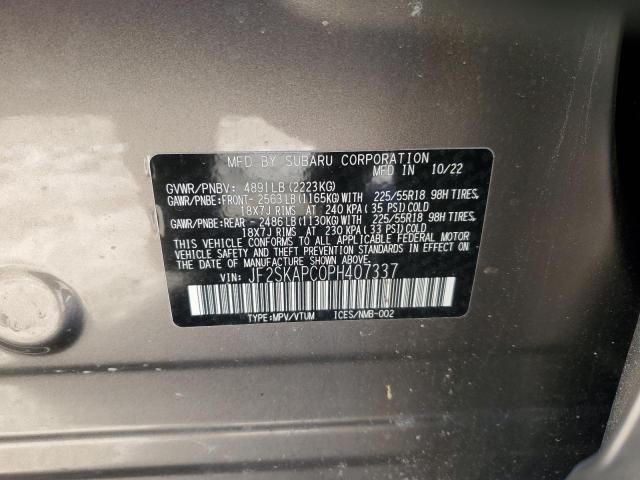 2023 SUBARU FORESTER L - JF2SKAPC0PH407337