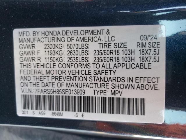 2025 HONDA CR-V SPORT - 7FARS5H85SE013909