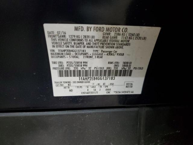 2016 FORD TAURUS SEL - 1FAHP2E84GG137183