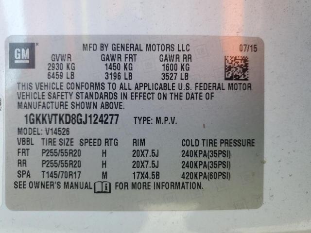 2016 GMC ACADIA DEN - 1GKKVTKD8GJ124277