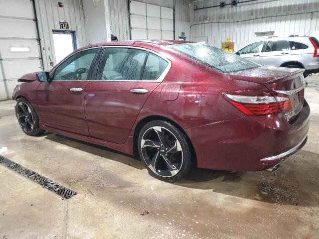 HONDA ACCORD SPO 2017 maroon  gas 1HGCR2F55HA189124 photo #3