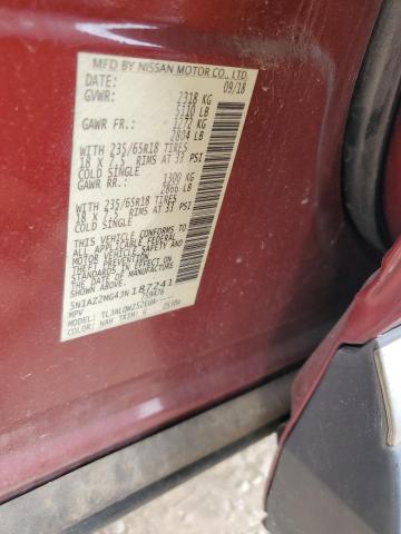 2018 NISSAN MURANO S - 5N1AZ2MG4JN187241