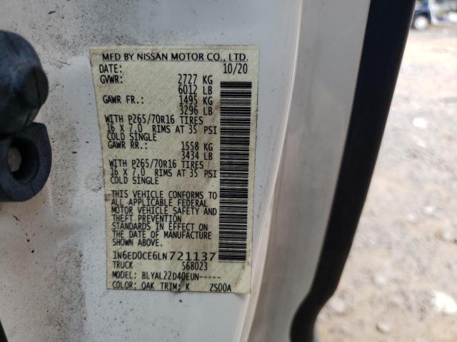 2020 NISSAN FRONTIER S - 1N6ED0CE6LN721137