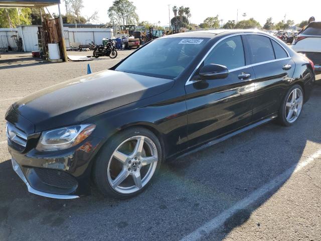 MERCEDES-BENZ C 300 2017 black  gas 55SWF4JB5HU218530 photo #1