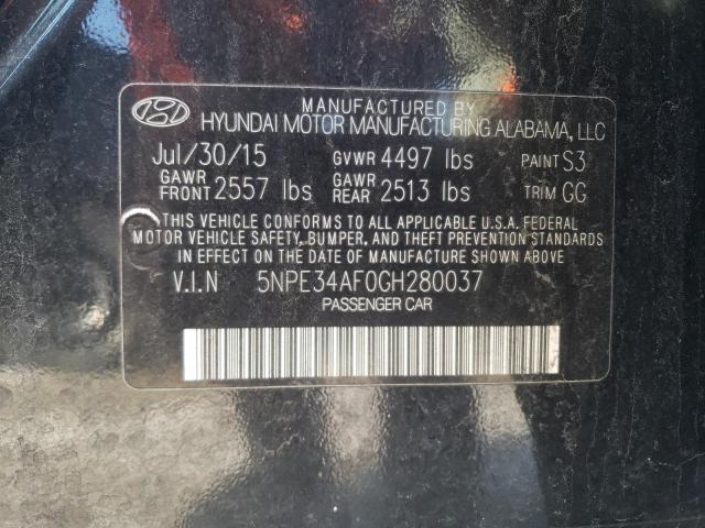 2016 HYUNDAI SONATA SPO - 5NPE34AF0GH280037