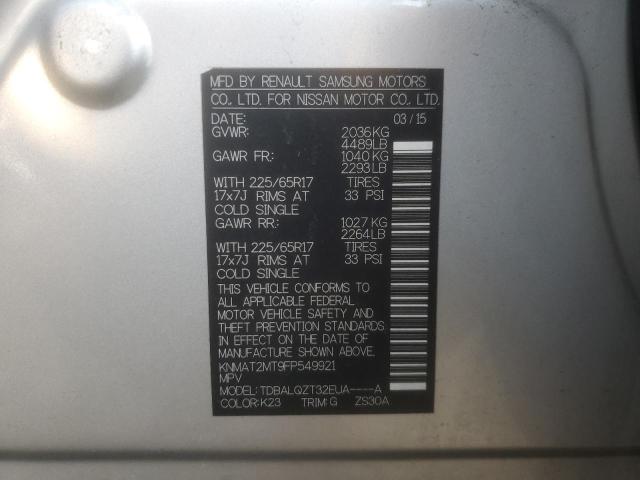 2015 NISSAN ROGUE S - KNMAT2MT9FP549921