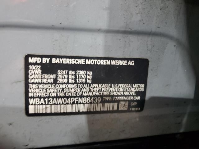 2023 BMW M440XI GRA - WBA13AW04PFN86439