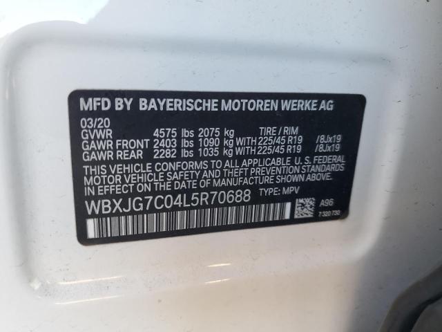 2020 BMW X1 SDRIVE2 WBXJG7C04L5R70688