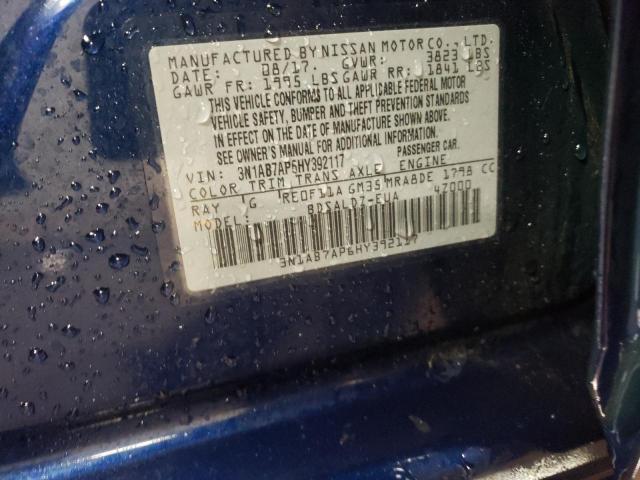 2017 NISSAN SENTRA S - 3N1AB7AP6HY392117