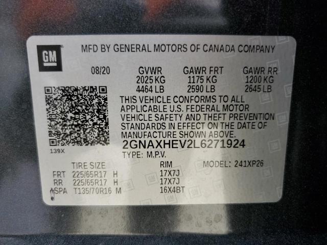 2020 CHEVROLET EQUINOX LS - 2GNAXHEV2L6271924