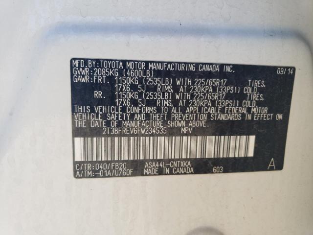 2015 TOYOTA RAV4 LE - 2T3BFREV6FW234535
