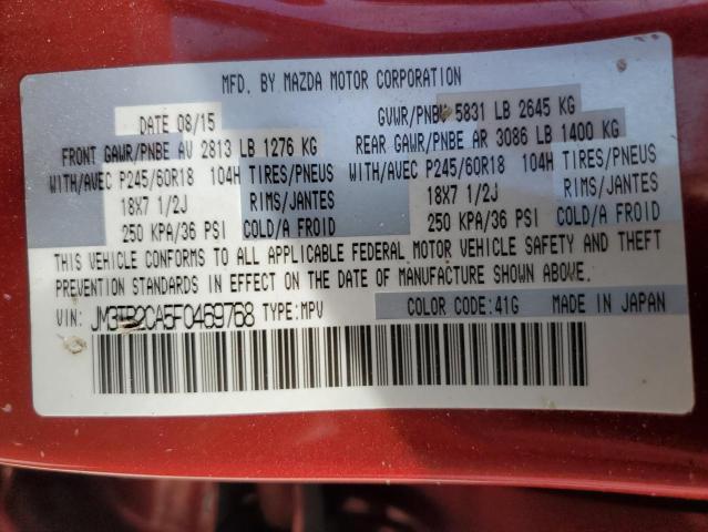2015 MAZDA CX-9 TOURI - JM3TB2CA5F0469768