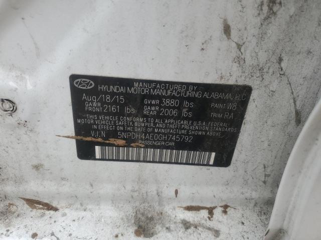2016 HYUNDAI ELANTRA SE - 5NPDH4AE0GH745792