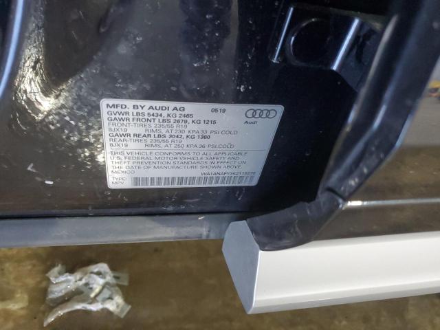 2019 AUDI Q5 PREMIUM - WA1ANAFY3K2115878