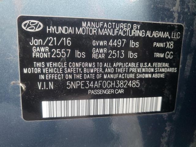 2016 HYUNDAI SONATA SPO - 5NPE34AF0GH382485