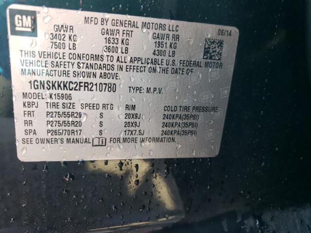 2015 CHEVROLET SUBURBAN K - 1GNSKKKC2FR210780