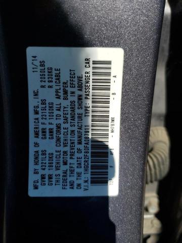 2015 HONDA ACCORD EXL - 1HGCR2F80FA067911