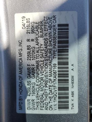 2019 HONDA ACCORD LX - 1HGCV1F17KA087169