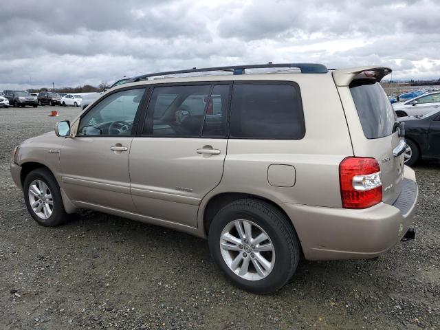 TOYOTA HIGHLANDER 2007 gold  hybrid engine JTEEW21A870043465 photo #3